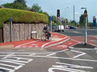 Cycle road markings