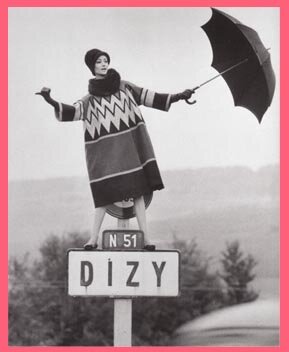 Street sign photograph by Norman Parkinson - Dizy Queen