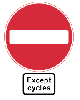 except cycles sign